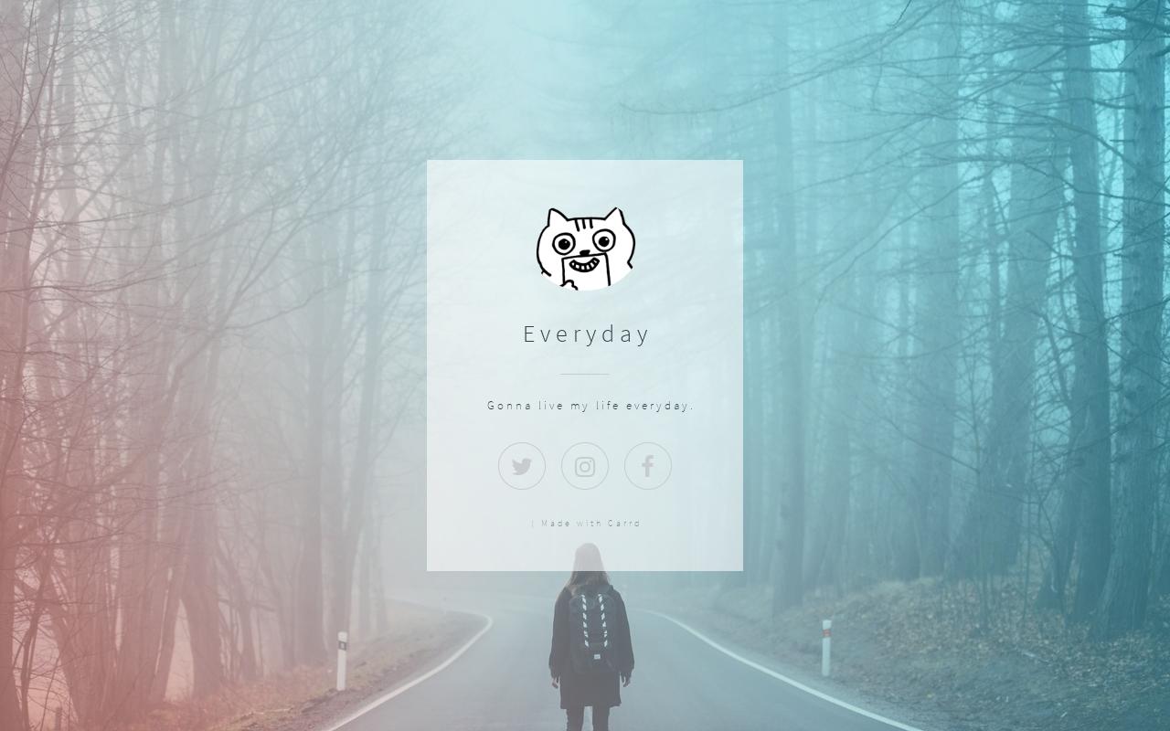 Carrd profile picture for @everyday